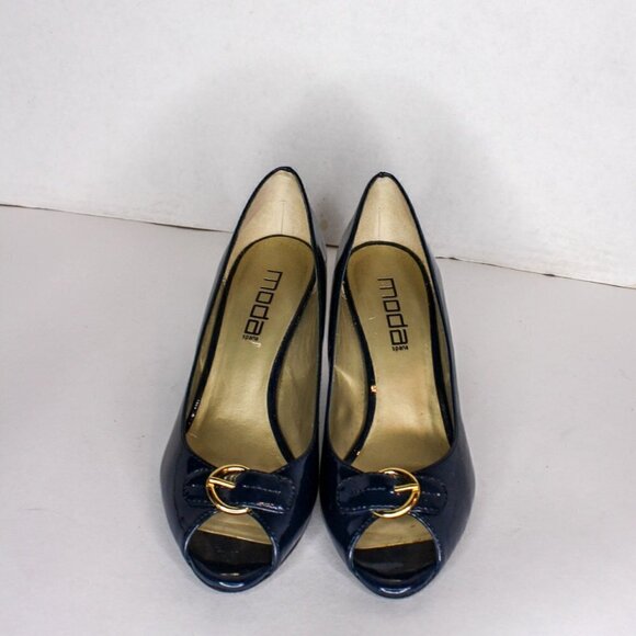 Moda Spana Dionne Patent Leather Peep Toe … - Picture 3 of 6